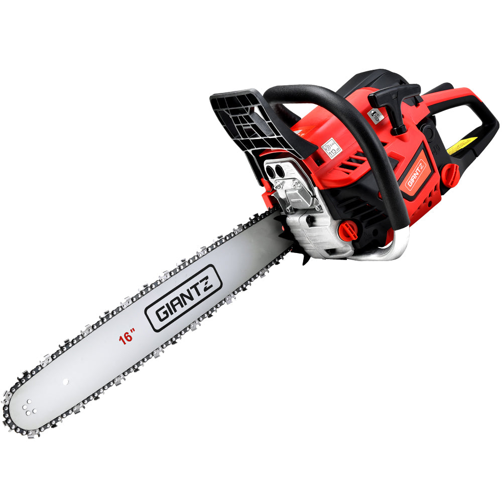Giantz Chainsaw Petrol 45CC 16 Bar Commercial E-Start Pruning Chain Saw