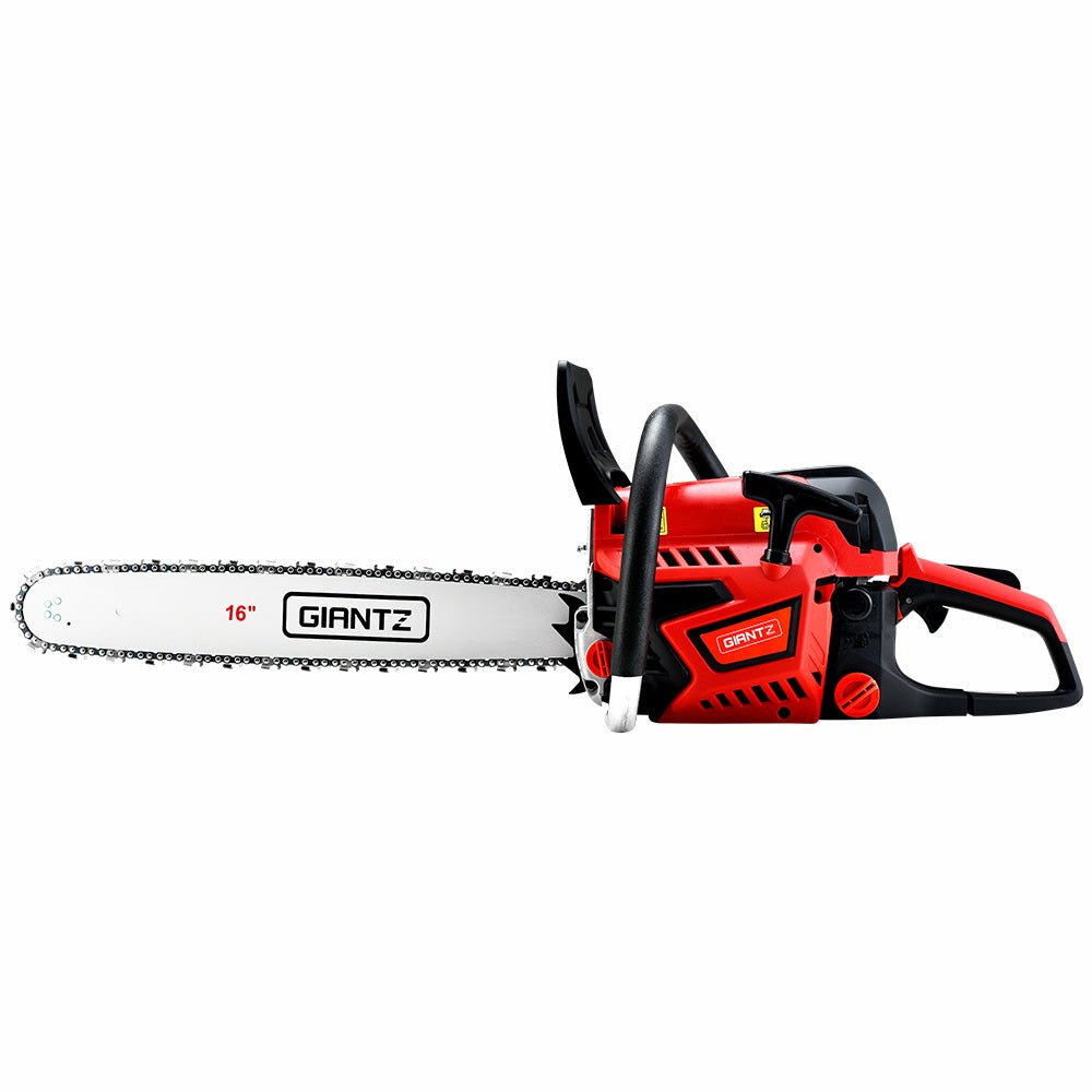 Giantz Chainsaw Petrol 45CC 16 Bar Commercial E-Start Pruning Chain Saw
