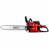 Giantz Chainsaw Petrol 45CC 16 Bar Commercial E-Start Pruning Chain Saw,Giantz Chainsaw Petrol 45CC 16 Bar Commercial E-Start Pruning Chain Saw 3.5HP - Side View