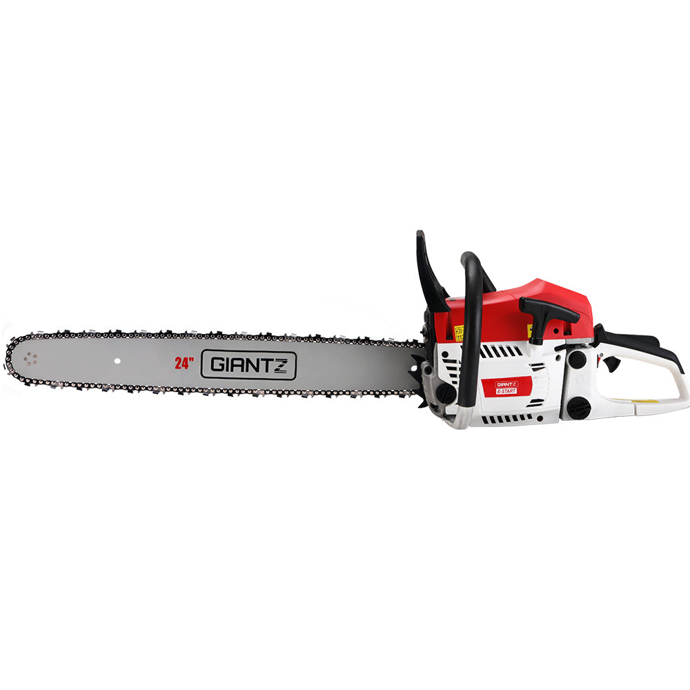 Giantz Chainsaw Petrol 62CC 24 Bar Commercial E-Start Pruning Chain Saw,Giantz Chainsaw Petrol 62CC 24 Bar Commercial E-Start Pruning Chain Saw 5.2HP