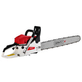 Giantz Chainsaw Petrol 62CC 24 Bar Commercial E-Start Pruning Chain Saw,Giantz Chainsaw Petrol 62CC 24 Bar Commercial E-Start Pruning Chain Saw 5.2HP - Side View