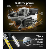 Giantz 52cc Petrol Brush Cutter Whipper Saw Trimmer 2 Stroke 3-in-1 Wheel - Rear View