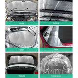 Weisshorn Butyl Car Sound Deadener Deadening Insulation Material with Application Roller 32CM X 50CM X 24pcs - Rear View