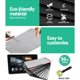 Weisshorn 36PCS 32CM X 50CM Car Sound Deadener Butyl Noise Insulation Heat Proof Self-adhesive - Top-Down View