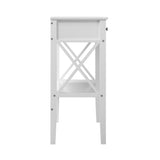 Oikiture Console Table Wooden Hallway Display Stand