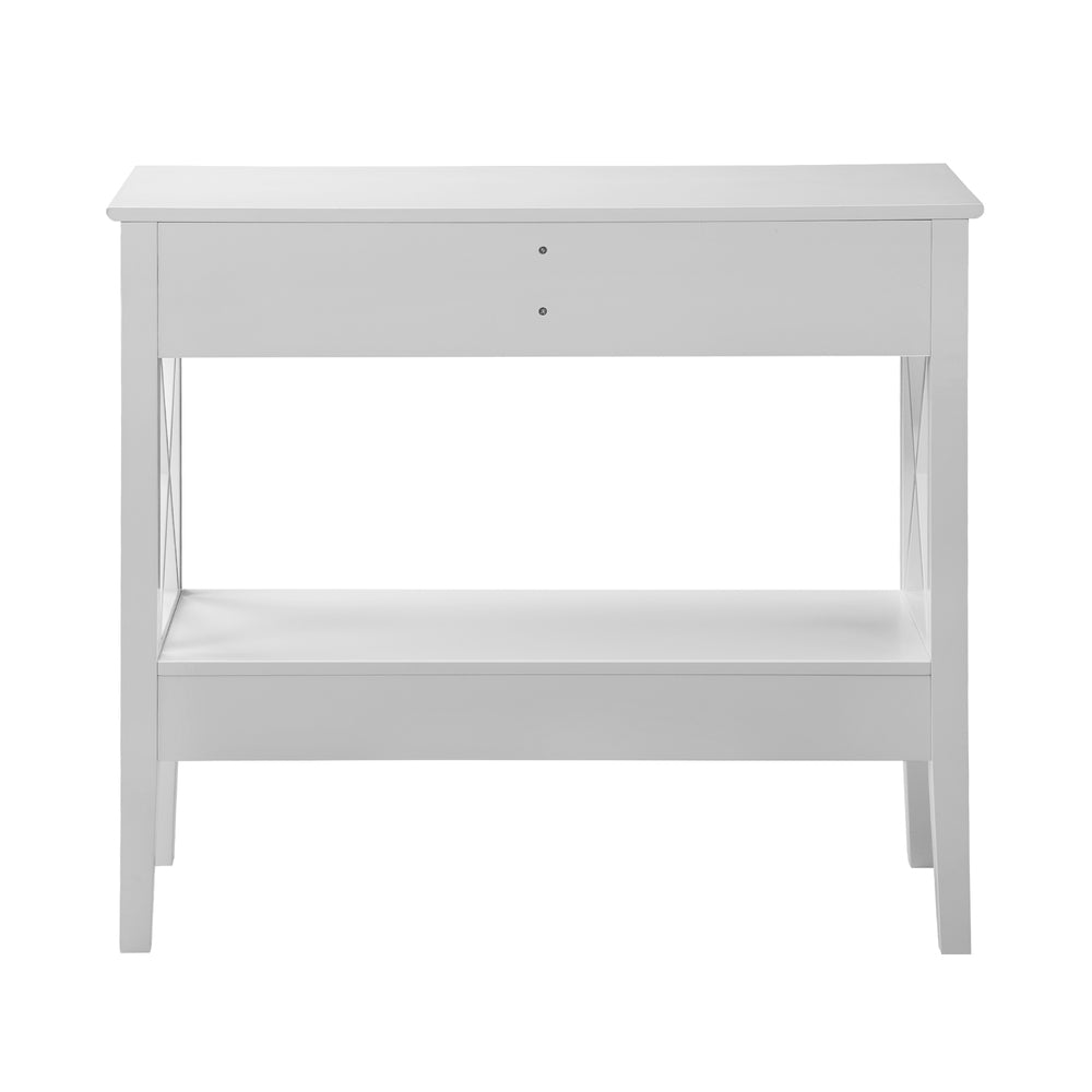Oikiture Console Table Wooden Hallway Display Stand