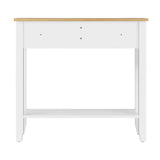 Oikiture Console Table Hallway 2 Drawers Display Shelf