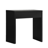 Oikiture Console Table with Drawer Black
