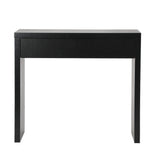 Oikiture Console Table with Drawer Black
