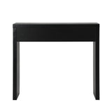 Oikiture Console Table with Drawer Black