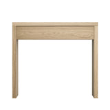 Oikiture Console Table Wood with Drawer Natural