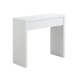 Oikiture Console Table with Drawer White
