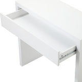Oikiture Console Table with Drawer White