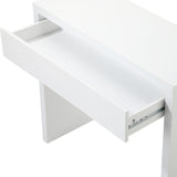 Oikiture Console Table with Drawer White - Extra Image