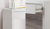 Oikiture Console Table with Drawer White
