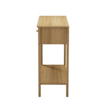 Oikiture 2-tier Console Table 100cm with 2 Storage Drawer