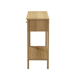 Oikiture 2-tier Console Table 100cm with 2 Storage Drawer - Front View