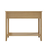 Oikiture 2-tier Console Table 100cm with 2 Storage Drawer