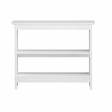 Oikiture 3-Tier Console Table Open Shelf Wooden White