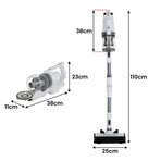 Kleenmaid Cordless Stick Vacuum Cleaner Split Wand Wet Mop CSV 3865