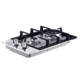 Devanti Gas Cooktop 30cm 2 Burner Silvir - Side View