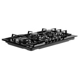 Devanti Gas Cooktop 90cm 5 Burner Black - Side View