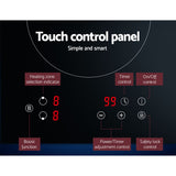Devanti 30cm High-Efficiency Induction Cooktop with Touch Controls - 45-Degree Angle