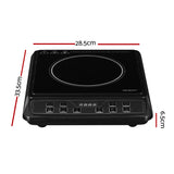 Devanti Induction Cooktop 30cm Portable Cooker - Front View