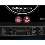 Devanti 30cm portable induction cooktop, black ceramic glass, image 6