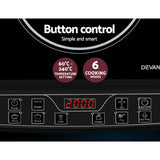 Devanti Induction Cooktop 30cm Portable Cooker - Rear View