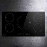 Devanti Induction Cooktop 90cm Electric Cooker - Low Angle