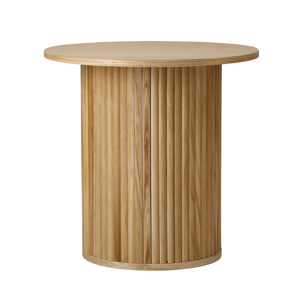 Oikiture Coffee Table Side End Tables Natural