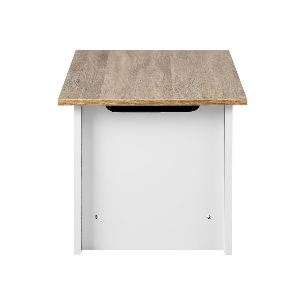 Oikiture Coffee Table Lift Up Top Hidden Storage Shelf