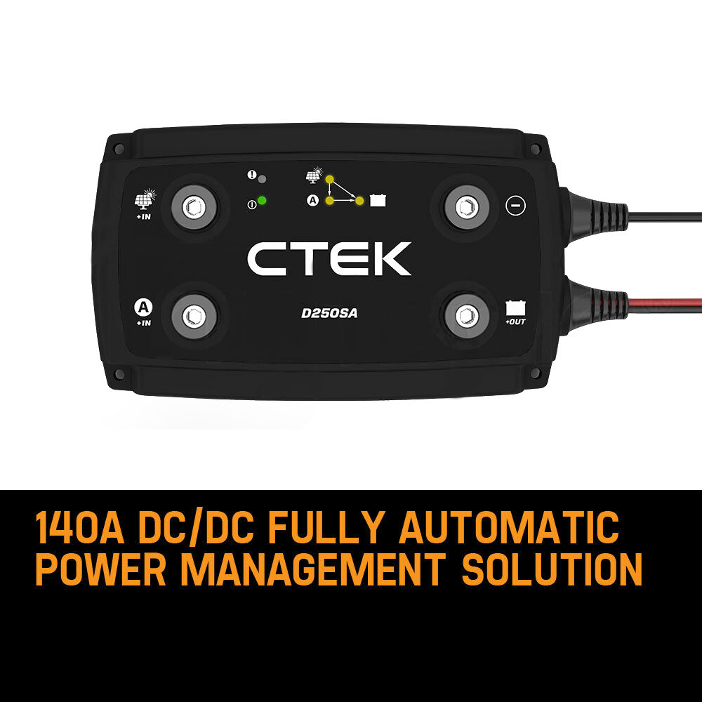 CTEK 20A OFF GRID Battery Charging System with D250SA and Digital Display Monitor for Wind and Solar