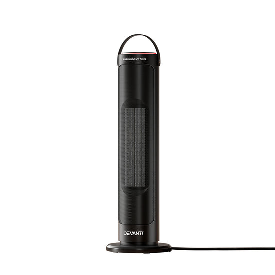 Devanti 2000W Ceramic Tower Heater with Eco Mode and Remote Control