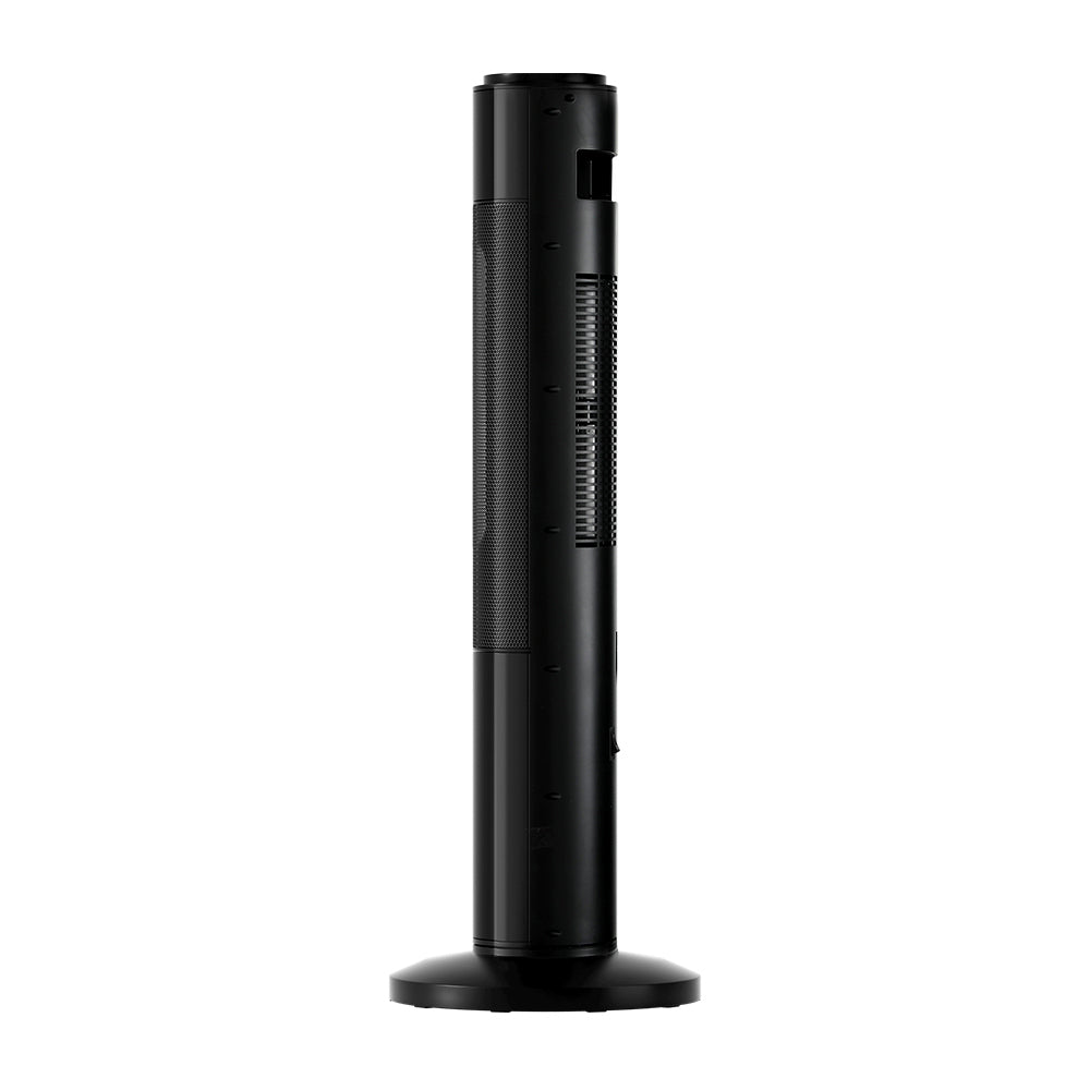 Devanti 2000W Ceramic Tower Heater with 3D Flame and Oscillation