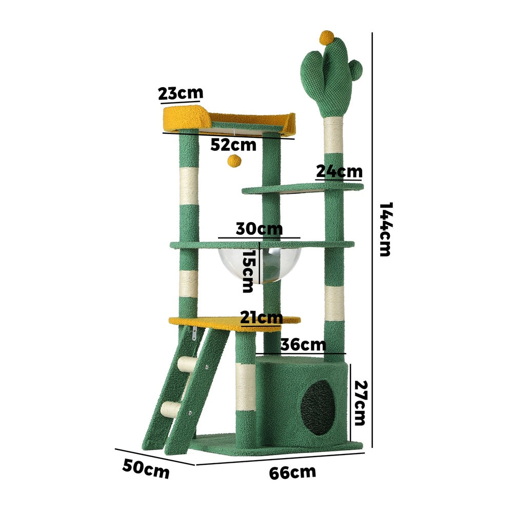 Alopet Cat Tree Tower Scratching Post 144cm Pet Condo