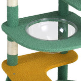 Alopet Cat Tree Tower Scratching Post 144cm Pet Condo - Close-Up Angle