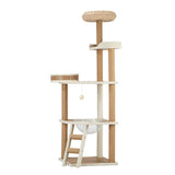 Alopet Cat Tree Rattan Cat Scratching Post 153CM - Close-Up Angle