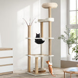 Alopet Cat Tree Rattan Cat Scratching Post 164CM - Front View