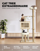Alopet Cat Tree Tower Scratching Post Scratcher Cats Condo - 45-Degree Angle