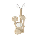 Alopet 132cm Wooden Cat Tree Scratching Post Acrylic Bowl