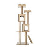 Alopet Cat Tree Tower Scratching Post Wood Condo 161cm - Front View
