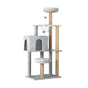 Alopet 140cm Cat Tree, Grey Cat Tower Scratching Post