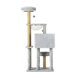 Alopet 140cm Cat Tree, Grey Cat Tower Scratching Post