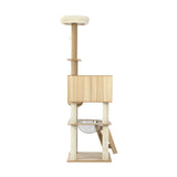 Alopet 162cm Wooden Cat Tree with Ladder - Side View