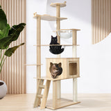 Alopet 174 cm Cat Tree with Scratching Post Cat Condo Ladder - Top-Down View
