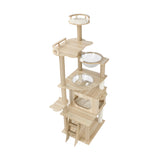 Alopet 174 cm Cat Tree with Scratching Post Cat Condo Ladder - Front View