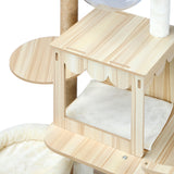 Alopet 131 cm Cat Tree with Scratching Post Cat Condo Ladder