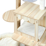 Alopet 131 cm Cat Tree with Scratching Post Cat Condo Ladder - Front View